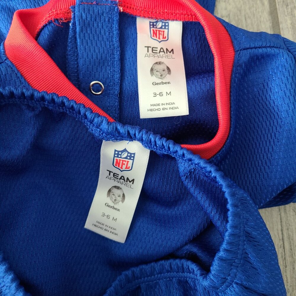 NFL Team Apparel Gerber baby Buffalo Bills blue and red dress tunic size 3-6M - Picture 5 of 5